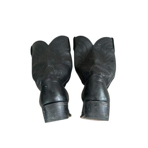 LUCCHESE Men\'s M1020R4 Carson Black Lonestone Calfskin Leather size 11.5D